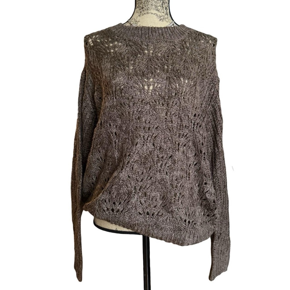 Guilty Brown Knit Sweater Size L